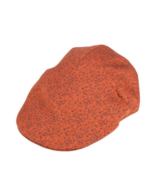 Borsalino Orange Rust Hat Cotton