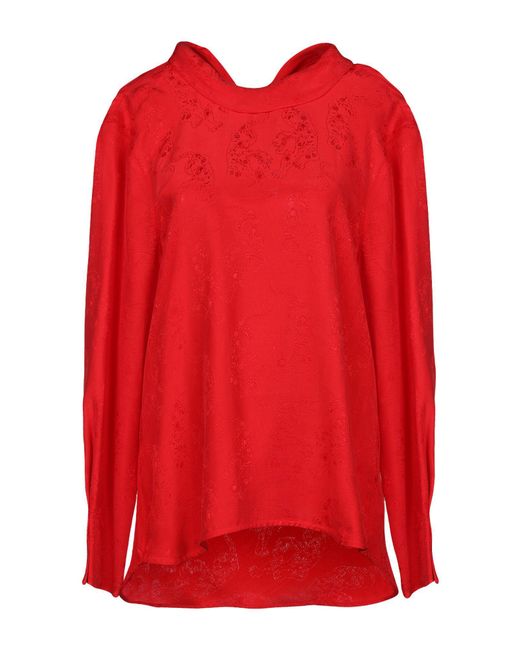 Sandro Blouse in Red - Lyst