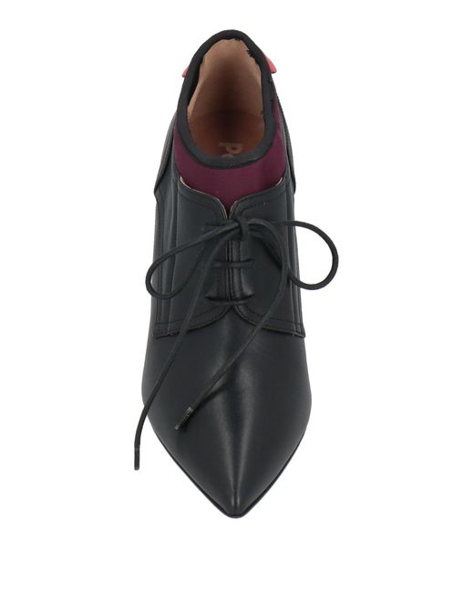 Pollini Black Lace-Up Shoes