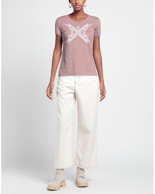 Vivienne Westwood Pink Pastel T-Shirt Cotton
