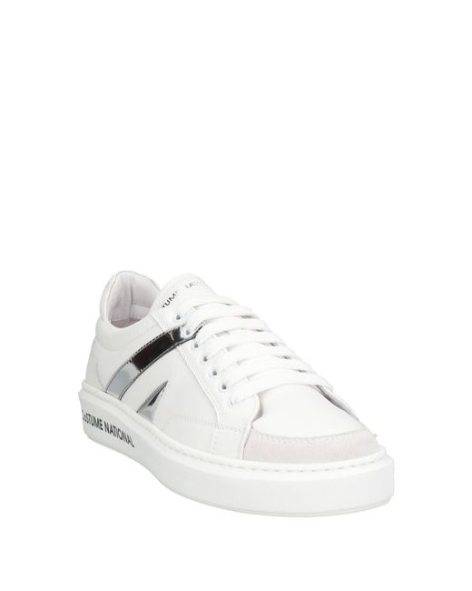 CoSTUME NATIONAL White Sneakers Leather