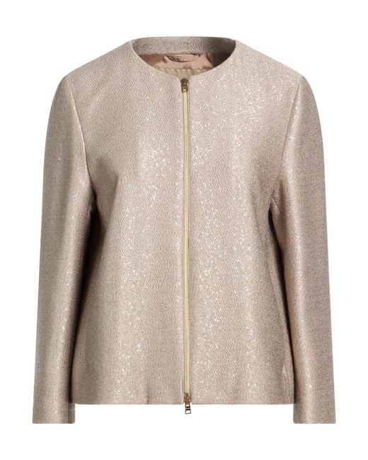 Herno Brown Sand Jacket Virgin Wool, Polyamide