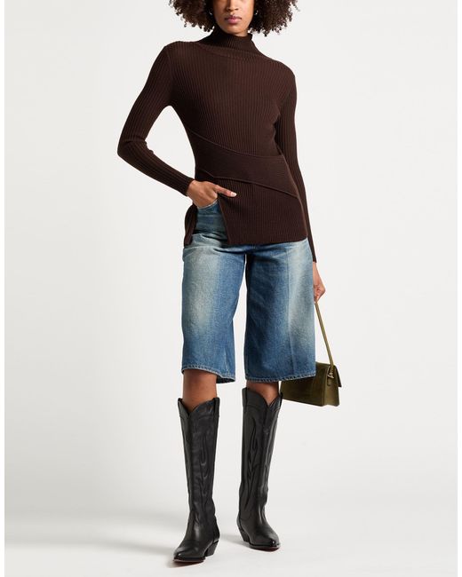 CRUSH Collection Brown Turtleneck