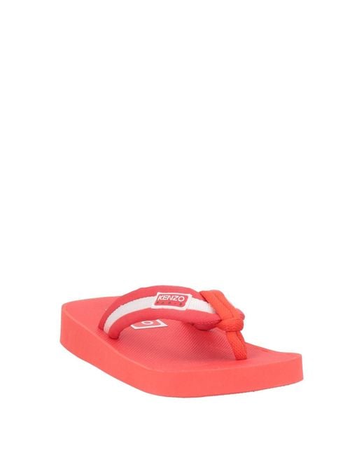KENZO Red Thong Sandal