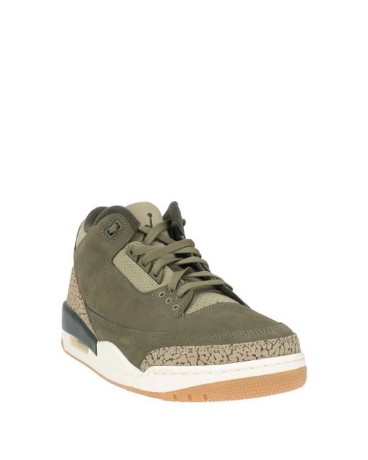 Nike Green Military Sneakers Leather for men