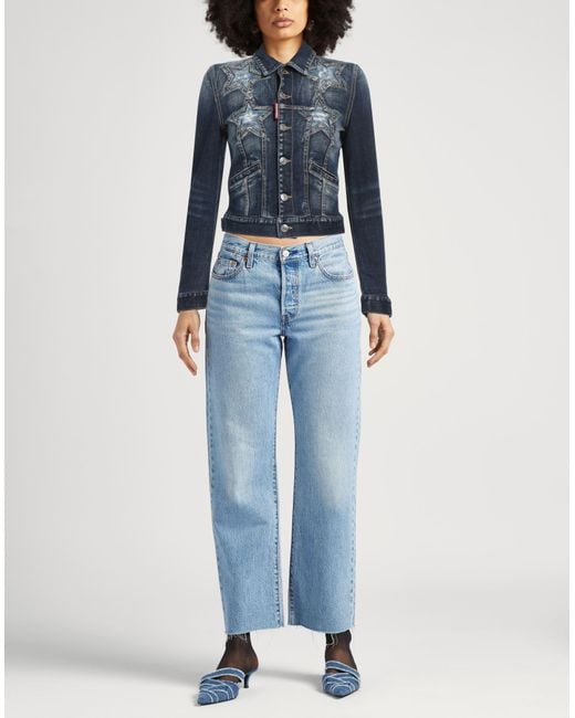 DSquared² Blue Denim Outerwear
