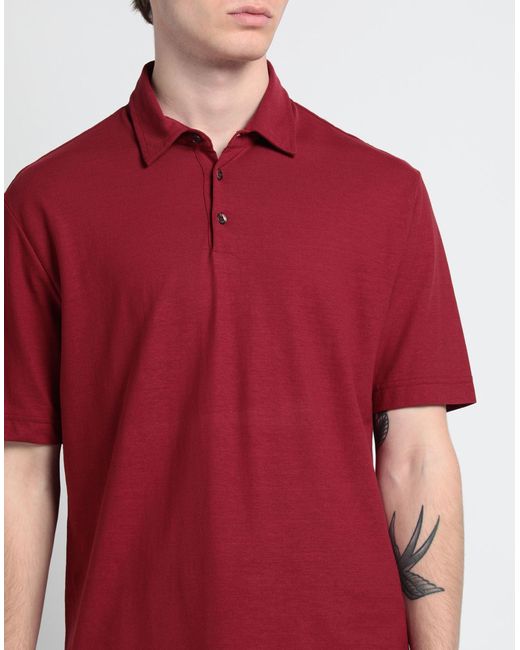 Zanone Red Polo Shirt for men