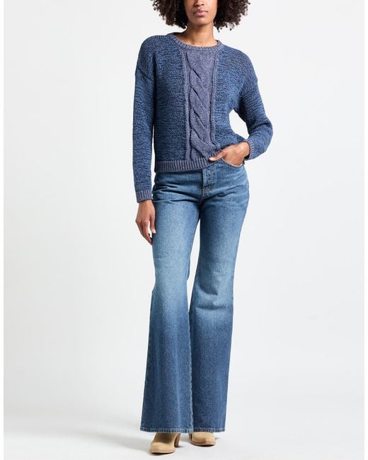 D.exterior Blue Sweaters