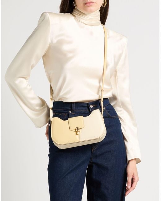 OUI OUI Natural Cross-Body Bag Cow Leather