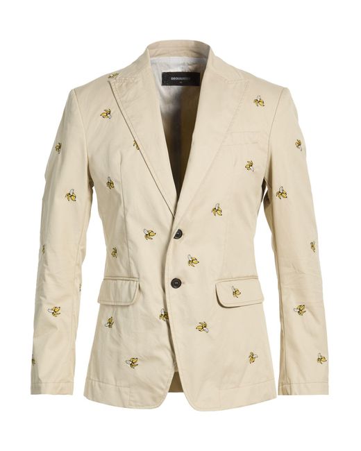 DSquared² Natural Blazer Cotton for men