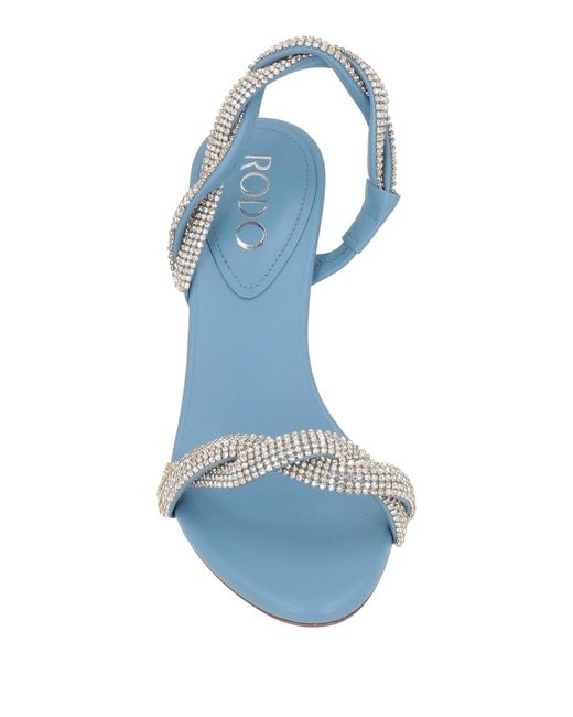 Rodo Blue Sandals Leather