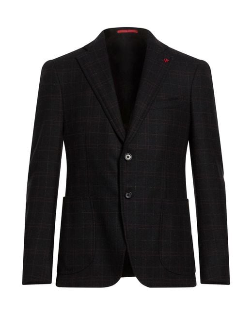 Isaia Black Blazers for men