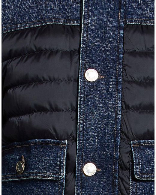 Moorer Blue Puffer Polyamide, Cotton, Elastane for men