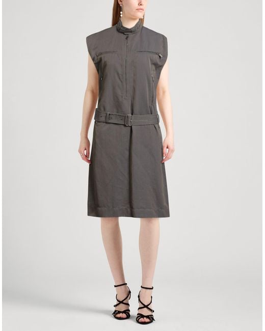 Burberry Gray Midi Dress