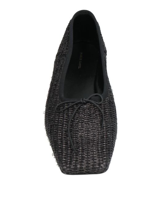 Mansur Gavriel Black Ballet Flats Textile Fibers