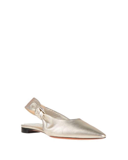 Santoni Natural Ballet Flats