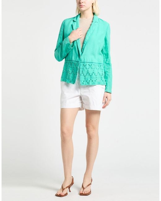 120% Lino Green Blazer