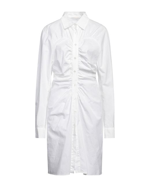 Dries Van Noten White Midi Dress