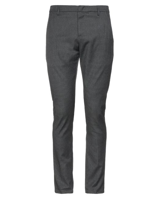 Dondup Gray Pants Polyester, Viscose, Elastane for men