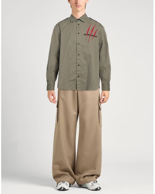 Camicia di DSquared² in Green da Uomo