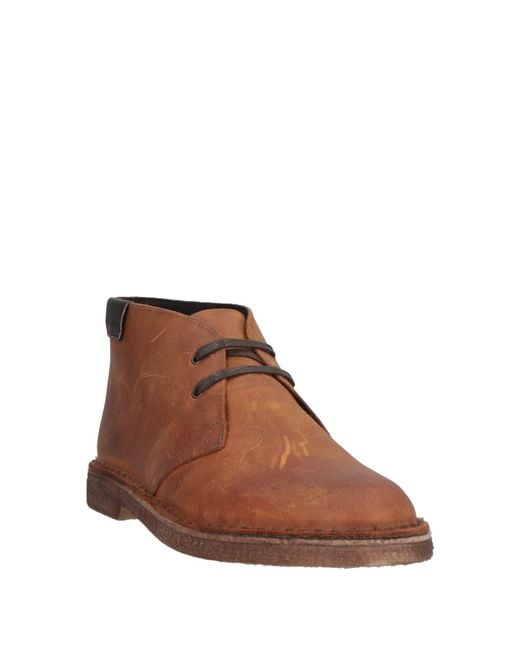 CafeNoir Brown Tan Ankle Boots Soft Leather for men