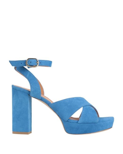 Via Roma 15 Blue Sandals