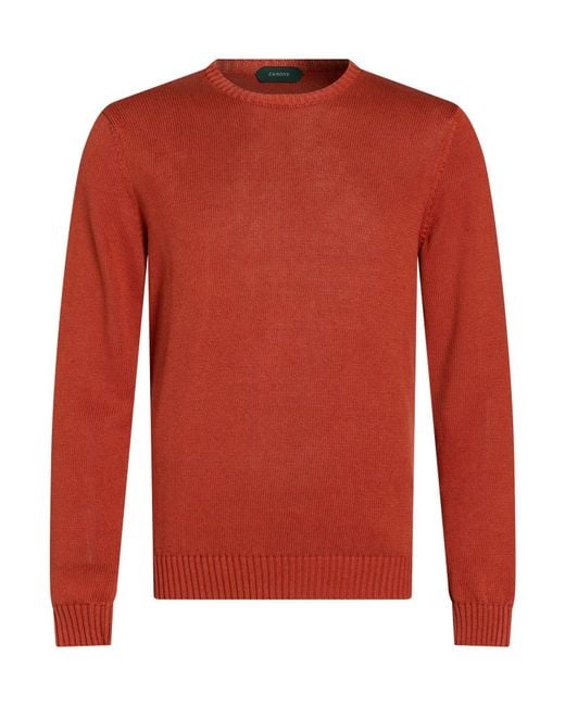 Pullover Zanone de hombre de color Red
