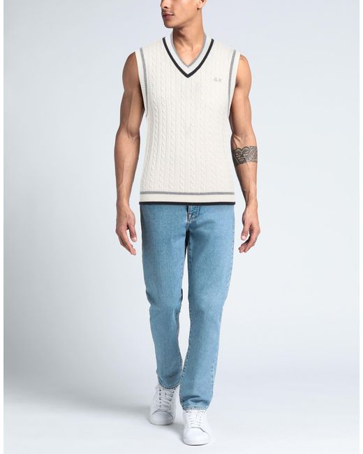 Sun 68 Pullover in White für Herren
