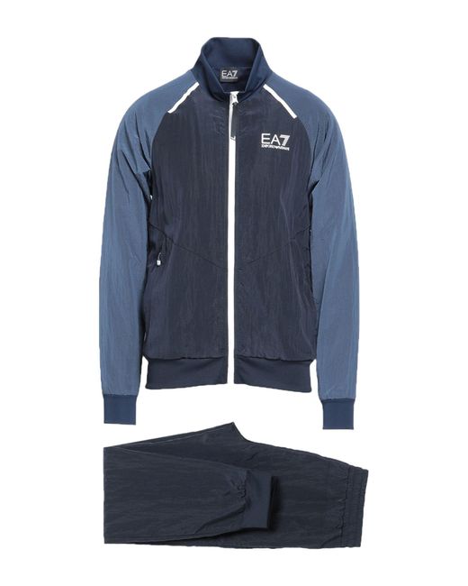 EA7 Tracksuit in Blue for Men Lyst UK