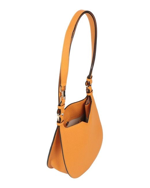 Valextra Orange Shoulder Bag Calfskin