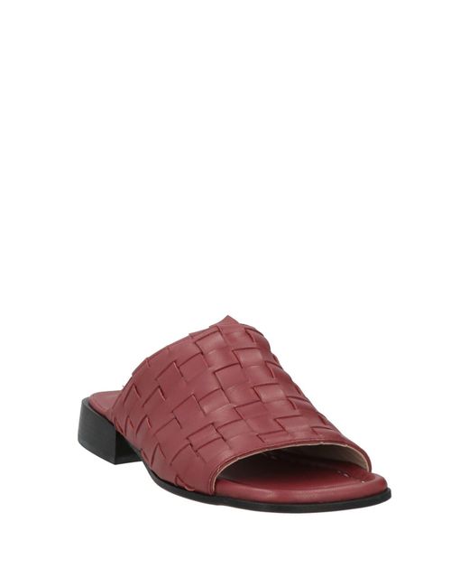 Ixos Purple Burgundy Sandals Leather