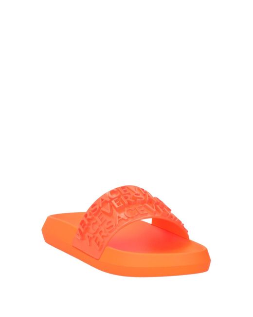 Versace Orange Sandals for men