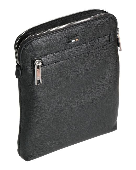 Boss Black Cross-Body Bag Recycled Polyurethane, Polyester for men