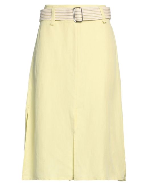 Ferragamo Yellow Midi Skirt