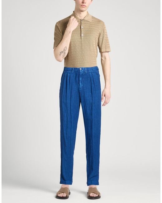 Boglioli Blue Pants for men