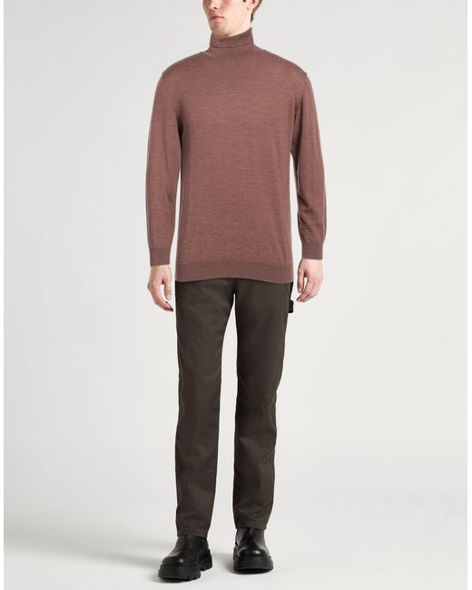 Daniele Fiesoli Red Turtleneck Virgin Wool for men