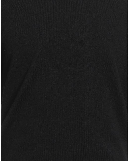 Alpha Studio Black Turtleneck Cashmere for men