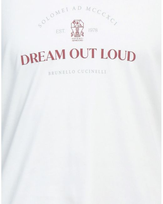 Camiseta Brunello Cucinelli de hombre de color White