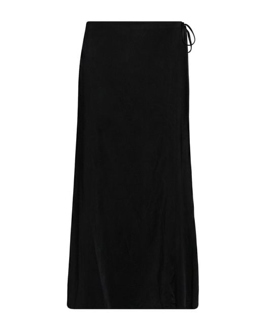 Helmut Lang Black Midi Skirts