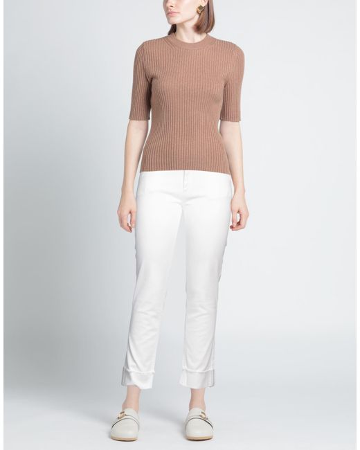 Panicale White Pants Cotton, Elastane