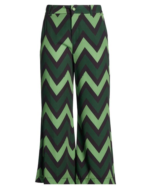 Try Me Green Pants Polyester, Elastane