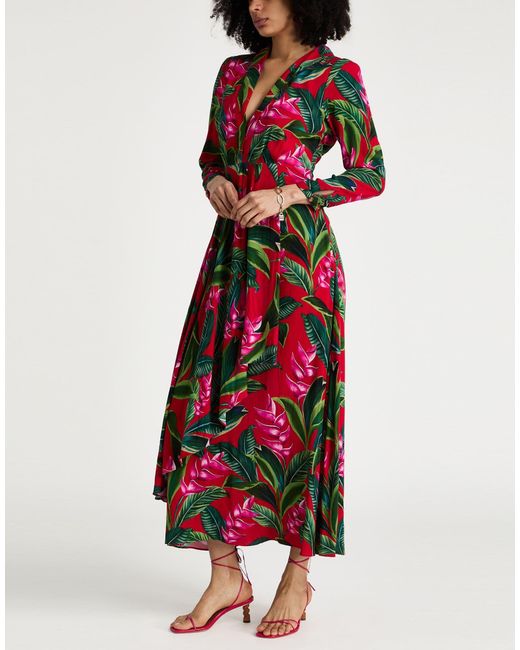 Farm Rio Red Midi Dresses