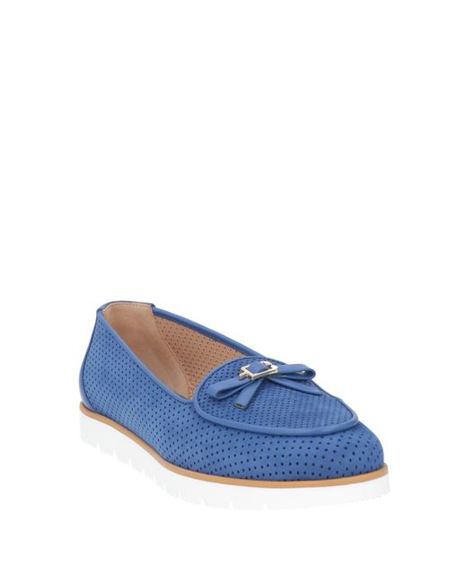 Baldinini Blue Loafers Leather
