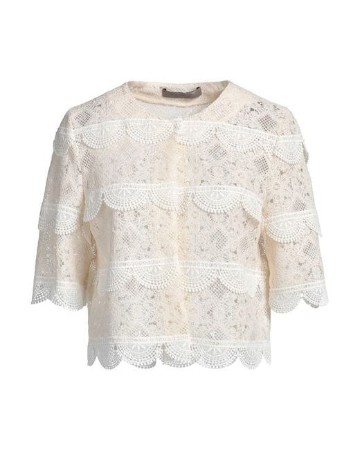 D.exterior White Cardigan