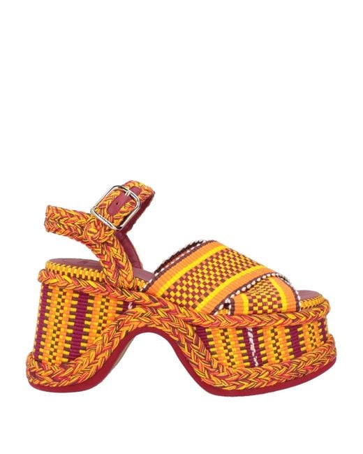 Chloé Orange Sandals