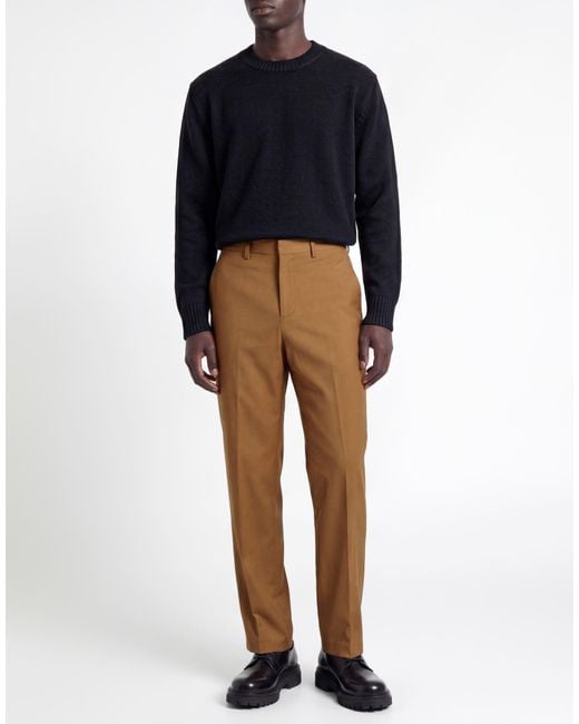 Paura Brown Pants Virgin Wool for men