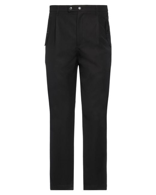 Barena Black Pants Polyester, Virgin Wool for men