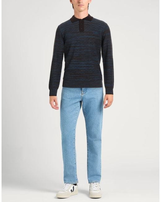 Missoni Blue Dark Sweater Wool for men