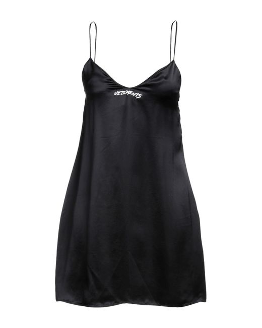Vetements Black Mini Dress