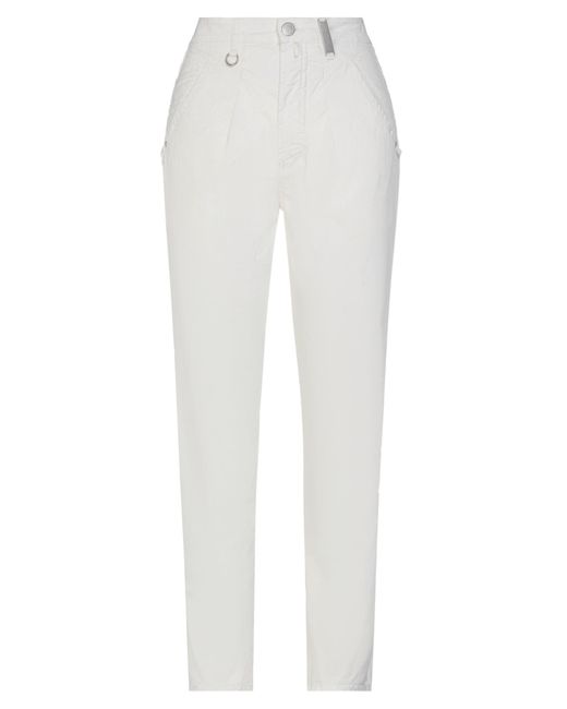 High White Pants Cotton, Elastane